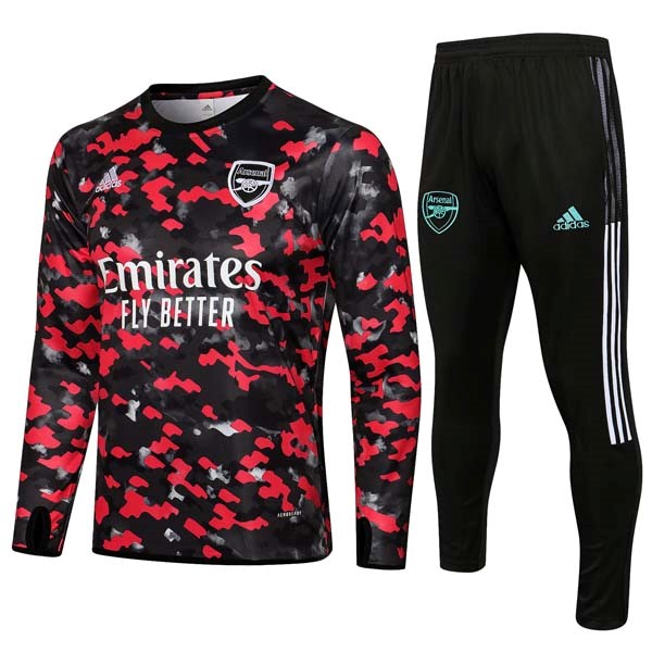 Sudadera De Training Arsenal 2022 Negro Rojo